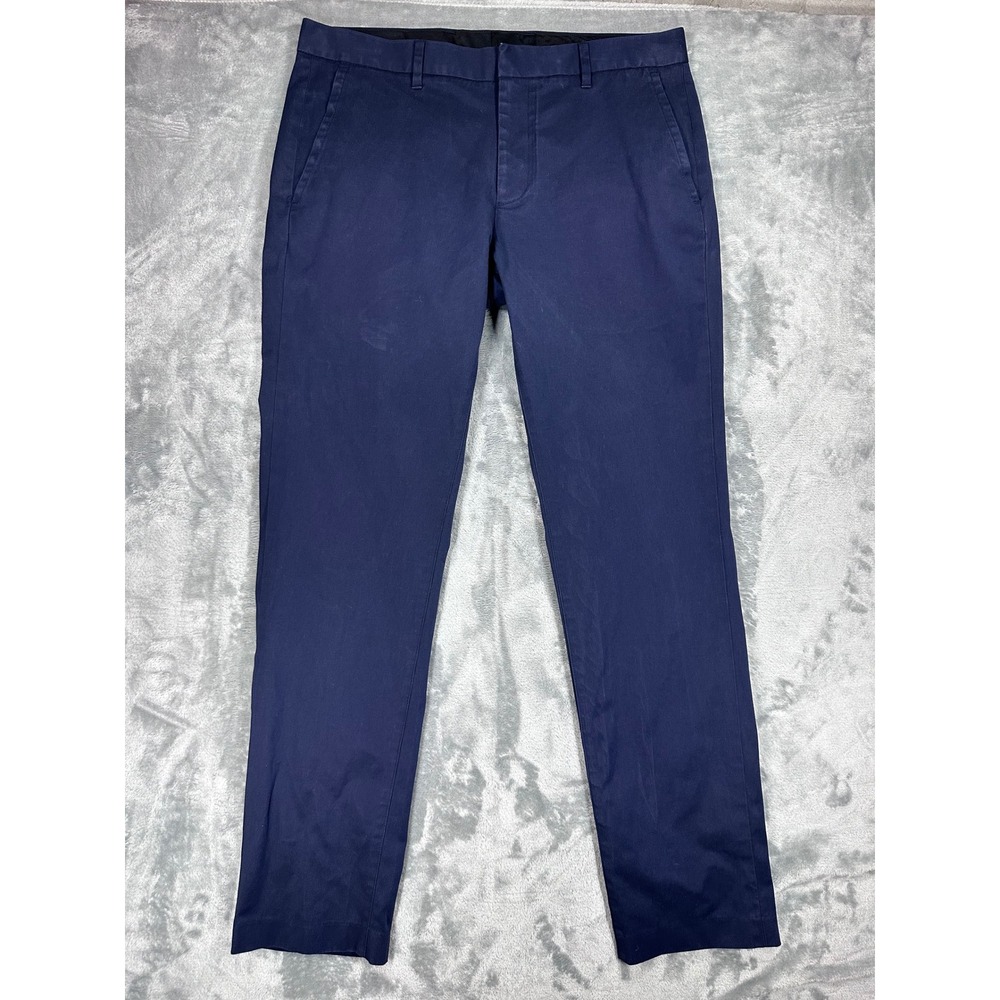 Bonobos Slim Fit Chino Pants Navy Blue Cotton Stretch‎ 33x32 19112-BNT70